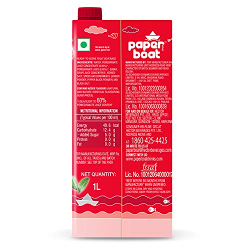 Image of Paper Boat Coconut Water, 200ml (Pack of 6) + Paper Boat Anar 1L (Pack of 2)