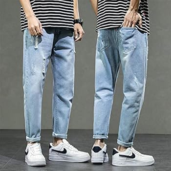 WINWUQB Herenjeans, stijlvol, modieus, rechte pijpen, casual losse