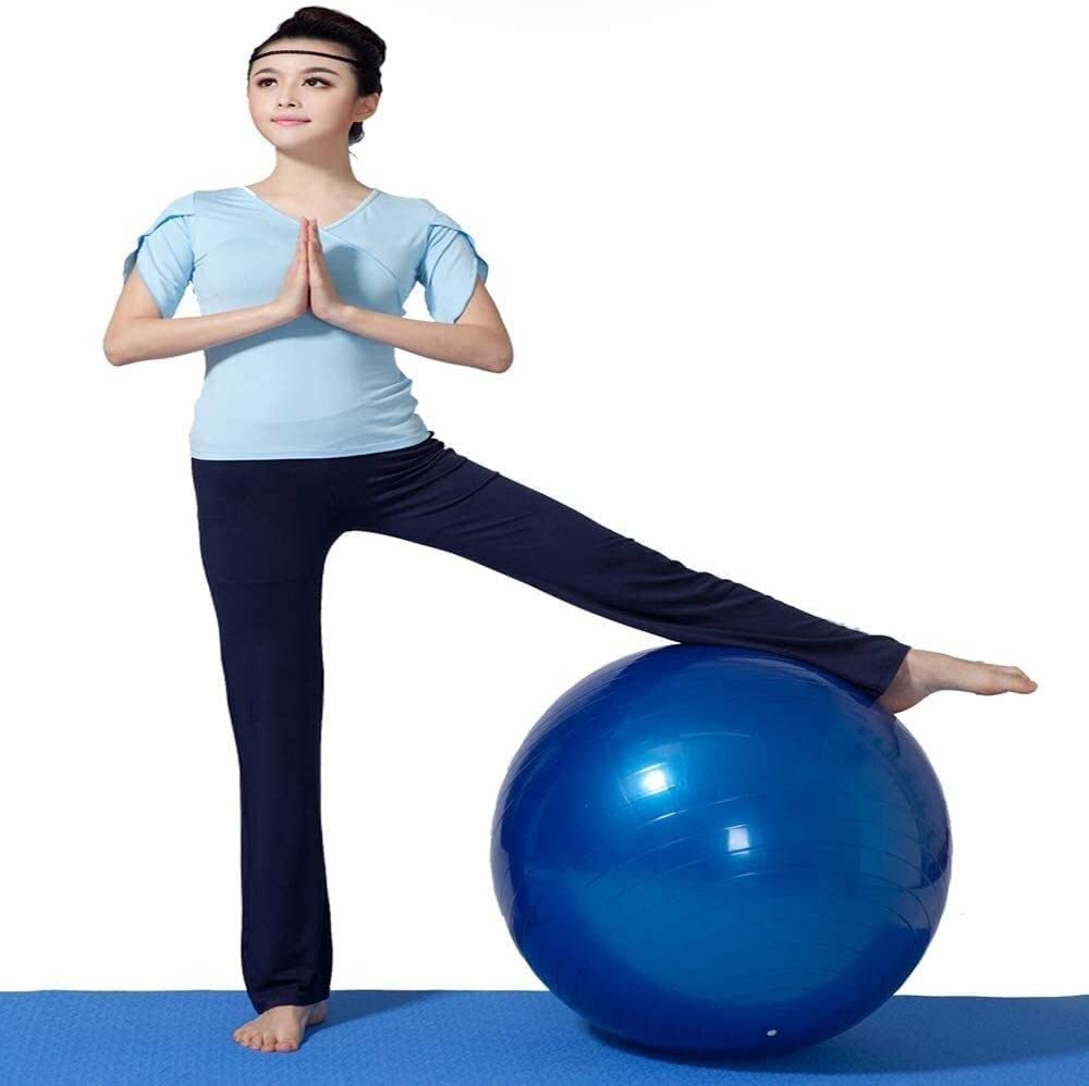 NAKEAH GCX- Fitness Ball Pilates Ball Gym Yoga Ball Delivery Ball, con Bomba de Aire, Adecuado for la Oficina en casa Fitness Balance Assistance Ball Seguridad (Color : Rosso, Size : 85cm)