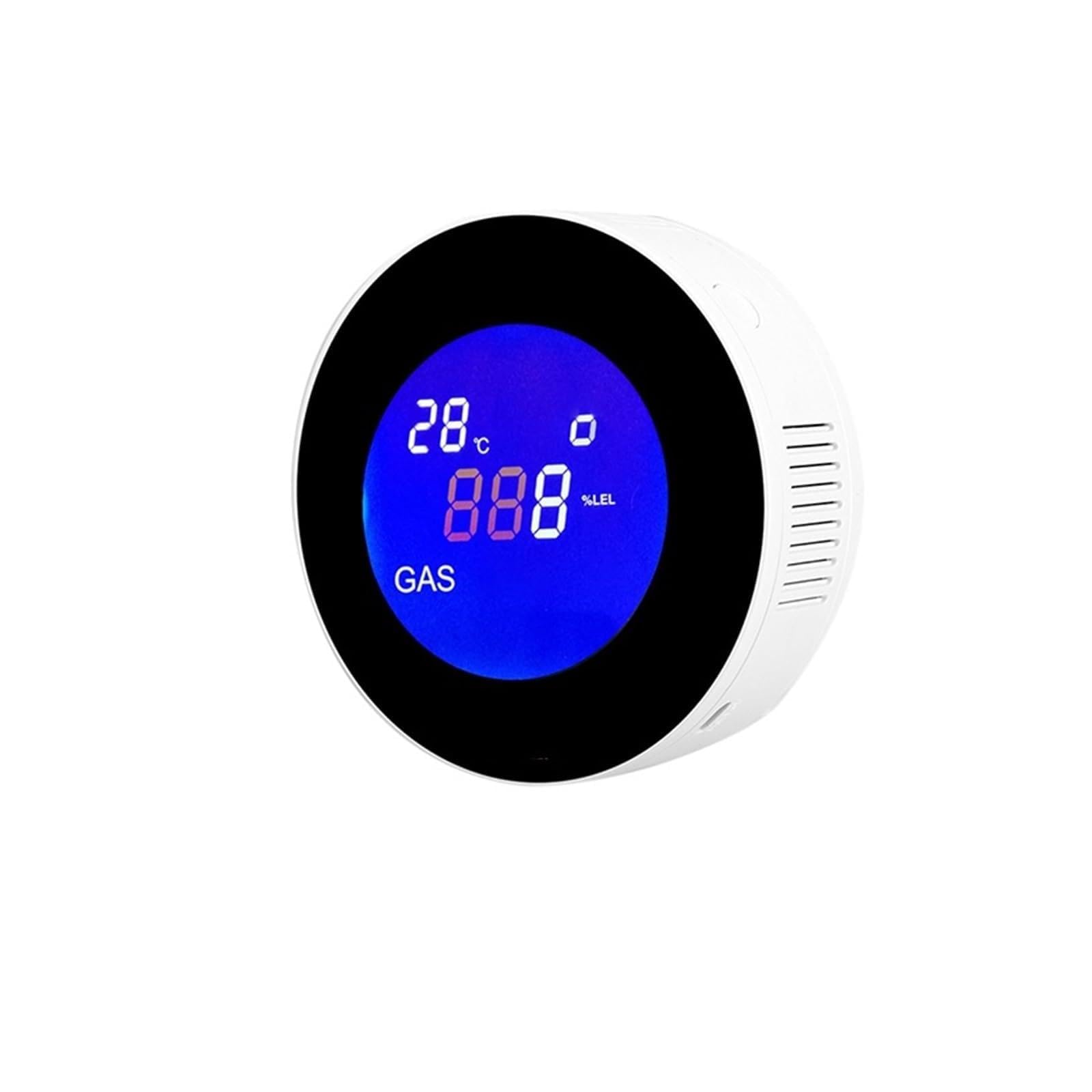 Multi Gas Detector, WIFI Natural Gas Detector With Electric Solenoid Valve Automatic Smart Control Shut Off Methane CH4 Leak Alarm Sensor