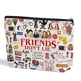 Friends TV Show Merchandise Makeup Bag Friend Gifts Friendship Gifts for Women Cosmetic Bag Christmas Anniversary Graduation Best Friend Birthday Gifts Bestie Gifts for Women Her Friends Fans Sister