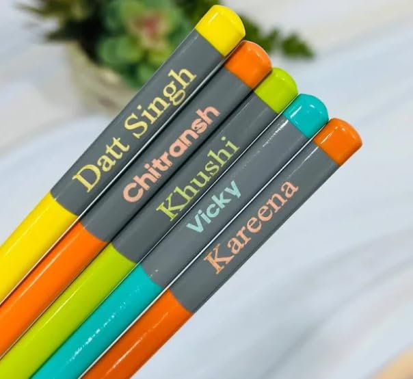 Personalized Name Engraved HB Pencils, Set of 10, with Free Eraser and Sharpener, for School, Writing, Birthday and Return Gifts-image-42