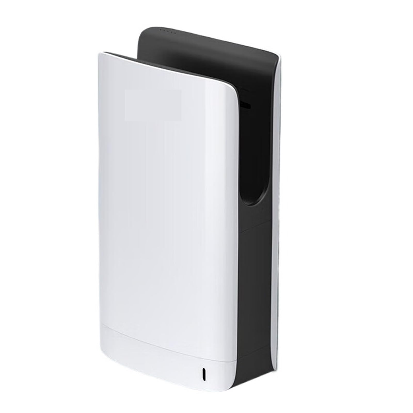 POAHNCU Hand Dryer Hand Dryer Automatic HEPA Filter Vertical Compact Jet Type Bathroom 1450W for Bathroom Kitchen(Black and White)