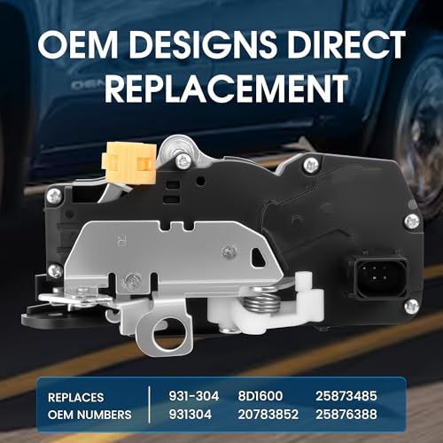Image of Front Passenger Right Side Door Lock Latch Actuator for Chevy Silverado Suburban Tahoe Impala Cadillac Escalade ESV EXT GMC Sierra 1500 2500 3500 HD Yukon XL 2007 2008 2009 2010 2011 2012 2013 2014