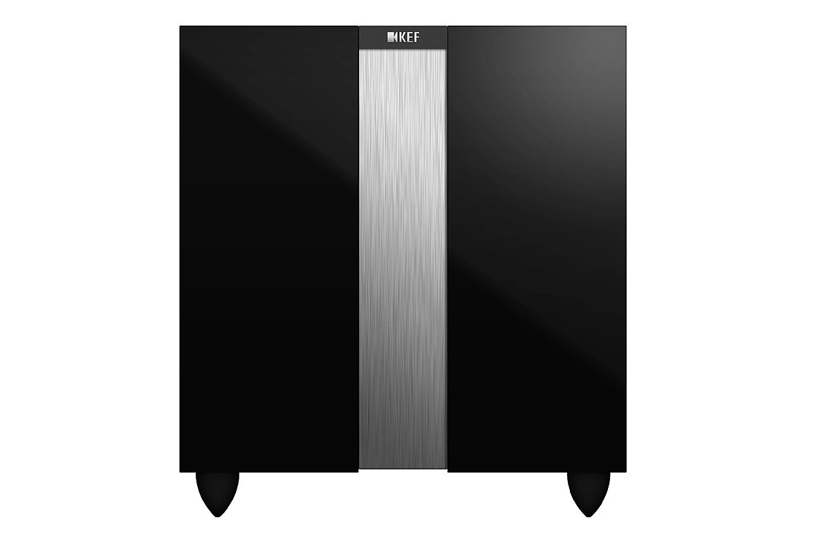 Kef R400b Subwoofer Amplificato, 500 W, Nero