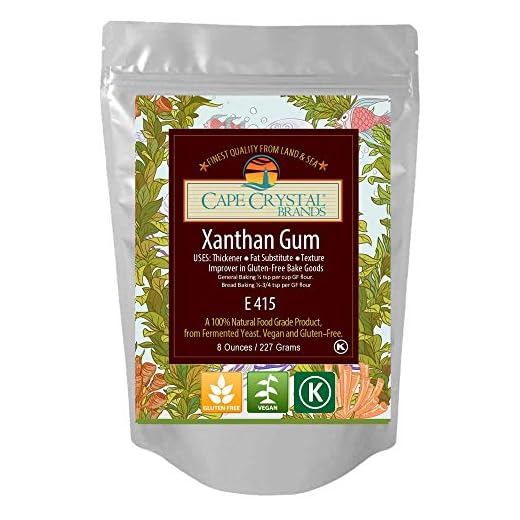 Xanthan Gum - Premium Quality from Cape Crystal Brands - | Vegan | (K) Kosher Certified 2-oz / 8-oz /14-oz … (8-oz)