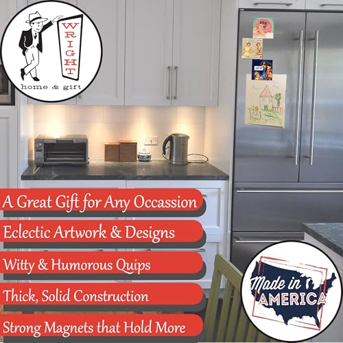 Imán decorativo para refrigerador 3x3 Wright Home & Gift miniatura 5