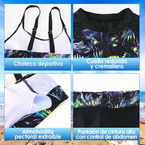 Catálogo para Comprar On-line Ropa de Ropa de natación con protección solar para Mujer los mejores 10. 23 Imagen adicional