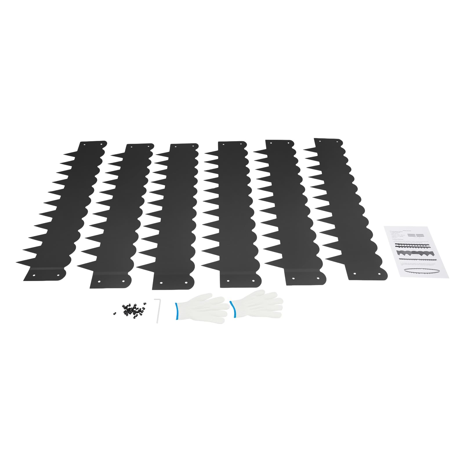 Bordure de jardin flexible en métal résistant aux intempéries 18 cm de