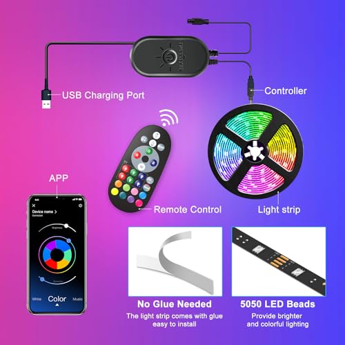 Nexillumi AML012_4M Led Lights For Tv, 13.2Ft Tv Led Backlight thumb #6