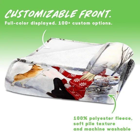 Gossby Custom Blanket with Photos Text for Couple - Valentines Anniversary Birthday Gifts for Women Men Her Husband
