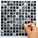 Ingeniously Autocollants en mosaïque, 10pcs / Set 3D Auto-adhésif imperméable à l'eau Noir marbre Autocollant de mosaïque en mosaïque Sticker Mural décoration pour la Salle de Bain Kitcheh
