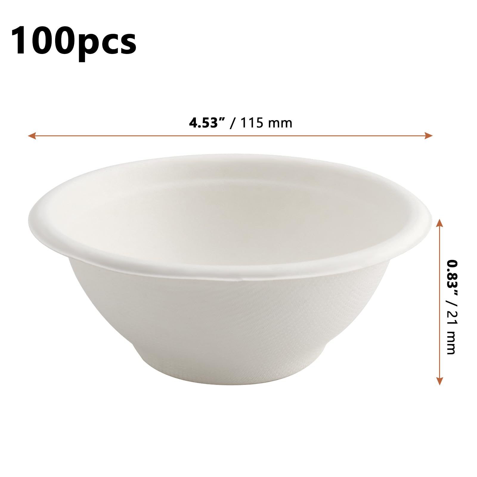 PLASTICPRO Lot De 200 Bols à Soupe Jetables En Plastique Blanc 355 Ml