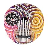 PRETYZOOM Kalimba Daumenklavier 7 ton Kleiner Kalimba aus Kokosnuss mit Ergonomischem Design Tragbares Finger Musikinstrument für Anfänger und Musikliebhaber Zufälliger Stil