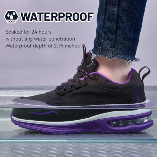 Waterproof Shoes for Women Wide Width Non Slip Sneakers for Work Chefs Food Service Water Resistant Walking Shoe Lightweight Slip Resistant Fashion Footwear for Nurse2