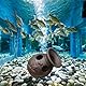 GBKDQQ 2 Stück Keramik Versteck, Aquarium Höhle Fisch Tank Zubehör Dekoration Garnelenhöhle Zuhause Decoration Keramik-Ablaichhöhle Wassertiere-Höhle Landschaftsbau Rock Cave Deko (Vase)