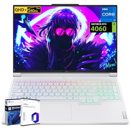 Legion 7i Gaming Laptop, NVIDIA RTX 4060, Intel i7-14700HX (fino a 5,5 GHz, Beat i9-13900HX), 16" LCD IPS WQXGA 240Hz, 32GB DDR5, 1TB SSD, Wi-Fi 6E, Windows 11 Pro, Microsoft Office Pro - Notebook