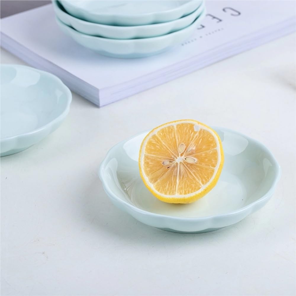 4-częściowa ceramiczna miska na sos sojowy, 10 cm, do przyprawiania deserów na sezoning, apetyzator, winegar, keczup