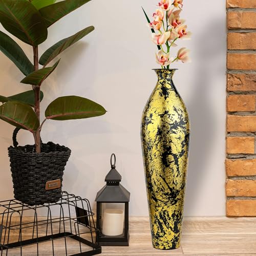 Image of 24 inches Metal Flower Vase for Home Decor Office Living Room Corner Decoration