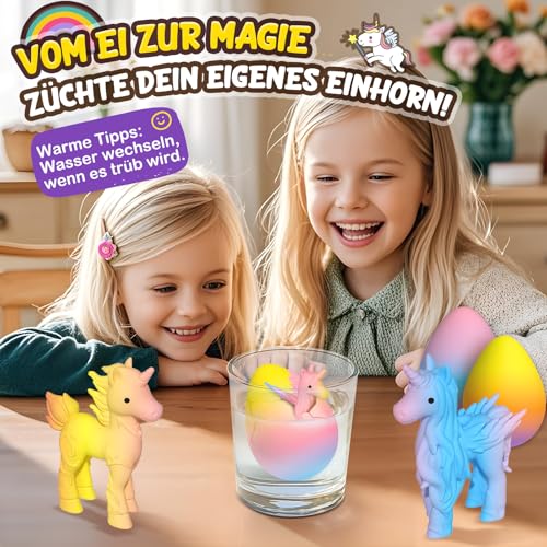 Einhorn Schlüpft Regenbogeneier, 6er Pack Einhorn Geschenke für Mädchen – Ansicht 4