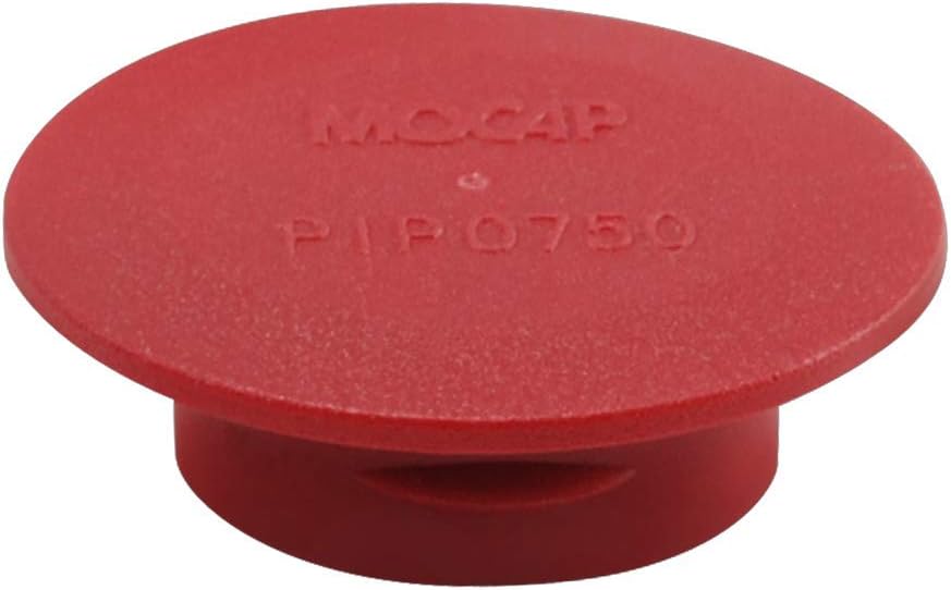 Push-in Plugs for SAE and NPT Threads - Push-in Plug (for Threads: 9/16" SAE) Length 0.360" Red LDPE MOCAP PIPL0563RD1 (qty5000)