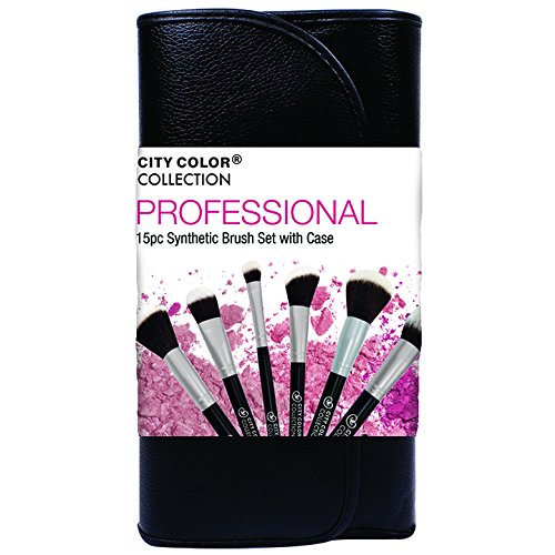 CITY COLOR COSMETICS Photo Chic Brush Set, Professional, Pack of 15