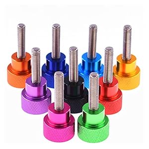 Oqceha Bunte Rändelmuttern M6 M8 2 Stück