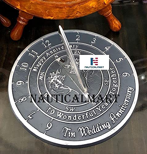 Nauticalmart Tin Wedding (10 Years) Sundial For Home And Garden Decor #TOP3