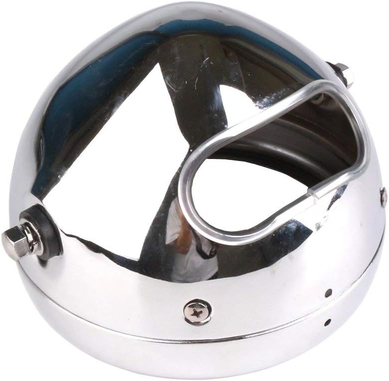 Eagle Lights Meteor Headlight Bucket Housing for Motorcycles with 32MM to 40MM Fork Tubes (5.75 inch Bucket, Chrome)