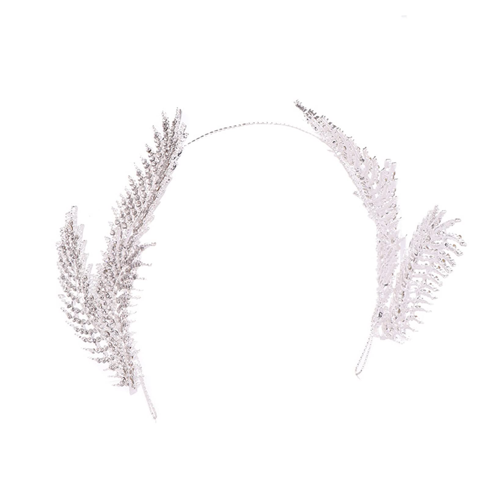Projekt Diadem z piór duża kryształowa tiara ślub korona królowej panna młoda Rhinestone diadem akcesoria do włosów na głowę biżuteria (kolor metalu: FS037)