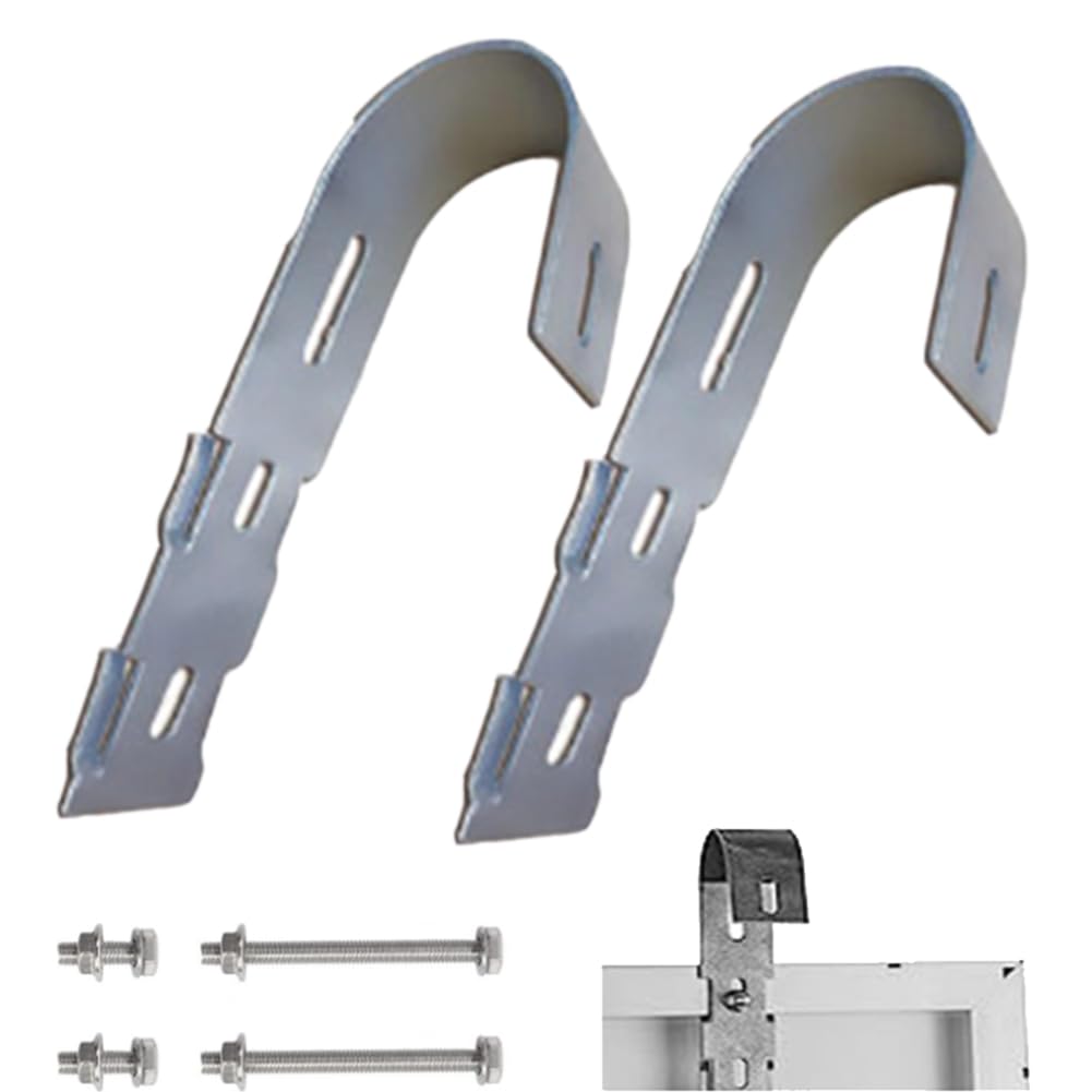2 pièces Fixation Panneau Solaire,Support de Module Solaire Balcon,Support Panneau Solaire,pour centrale solaire balcon balustrade support pour modules solaires P-V supports