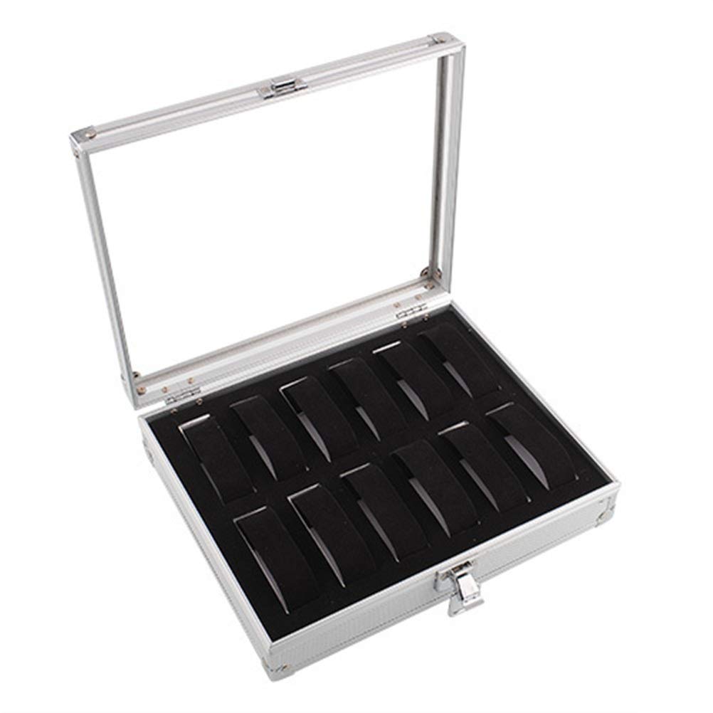 Boîte de rangement montre 12 grilles pour organiser votre dressing et valoriser vos bijoux