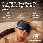Therabody Sleep Mask Ultra-Comfortable, 100% Blackout Sleep Eye Mask with Gentle Eye Massager Vibration for Deep Sleep & Self Care - Facial Massager for Women & Men