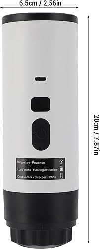 Miniatura 6 de Cafetera portátil mejorada para viajes, máquina de café autocalentable de larga duración de 72 W, pequeña cafetera eléctrica de cápsulas para
