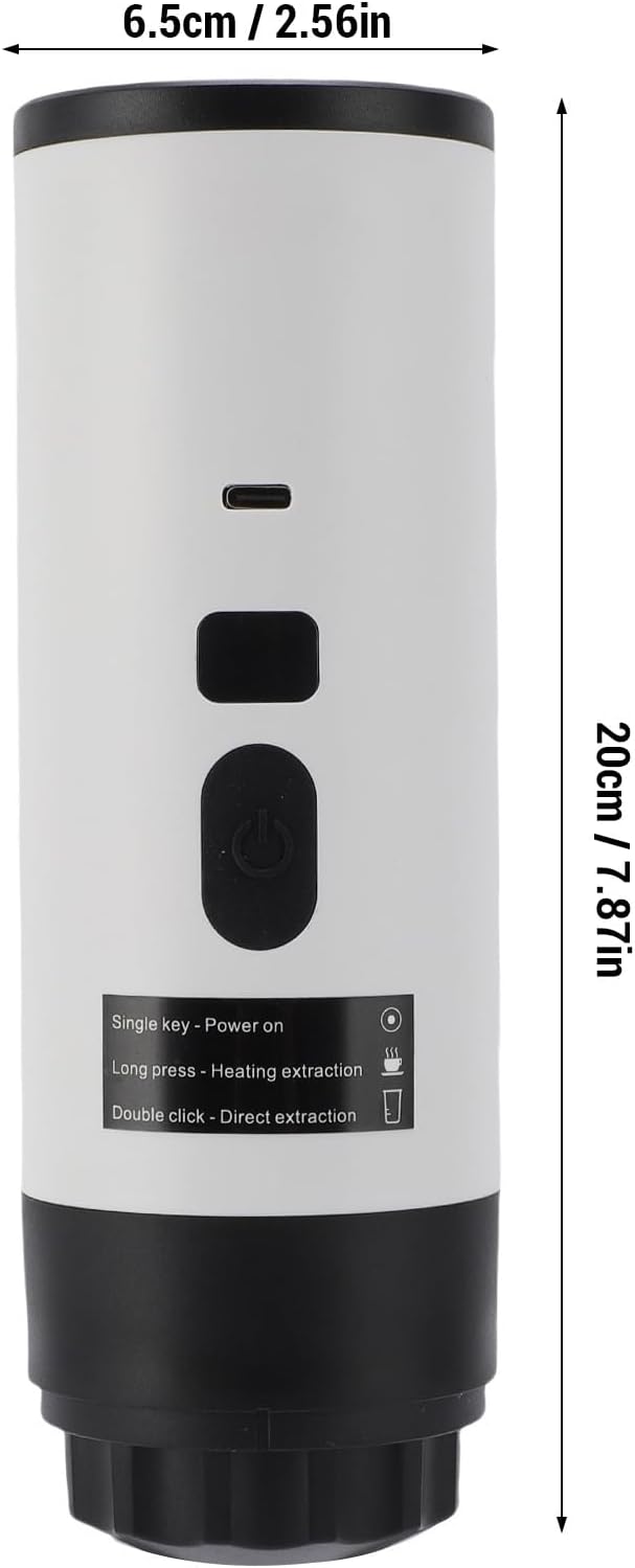 Cafetera Portátil Automática para Cápsulas con Batería Recargable 72W miniatura 2