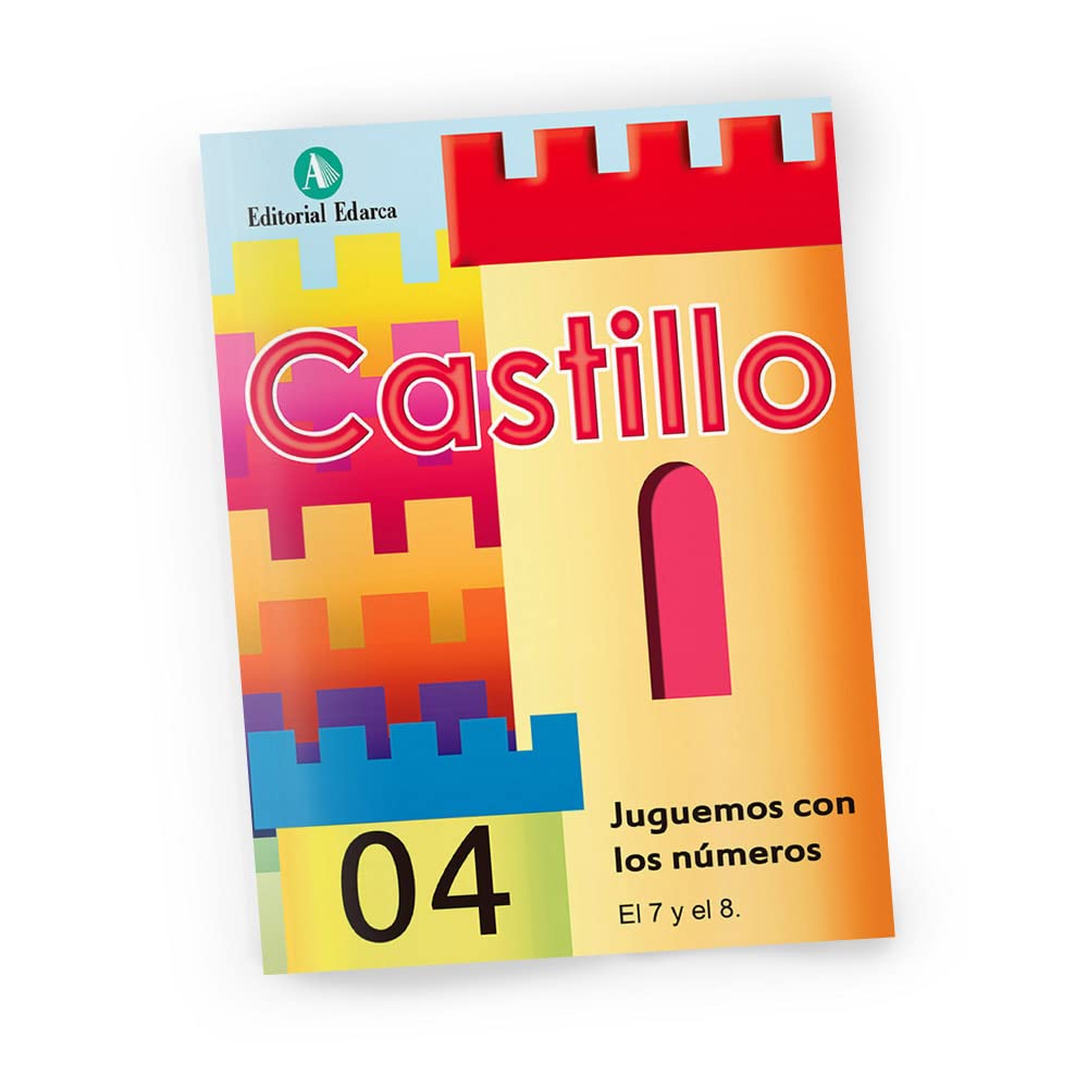 Castillo Juguemos con los números 04. El 7 y el 8. Cuaderno de matemáticas. Educación infantil.