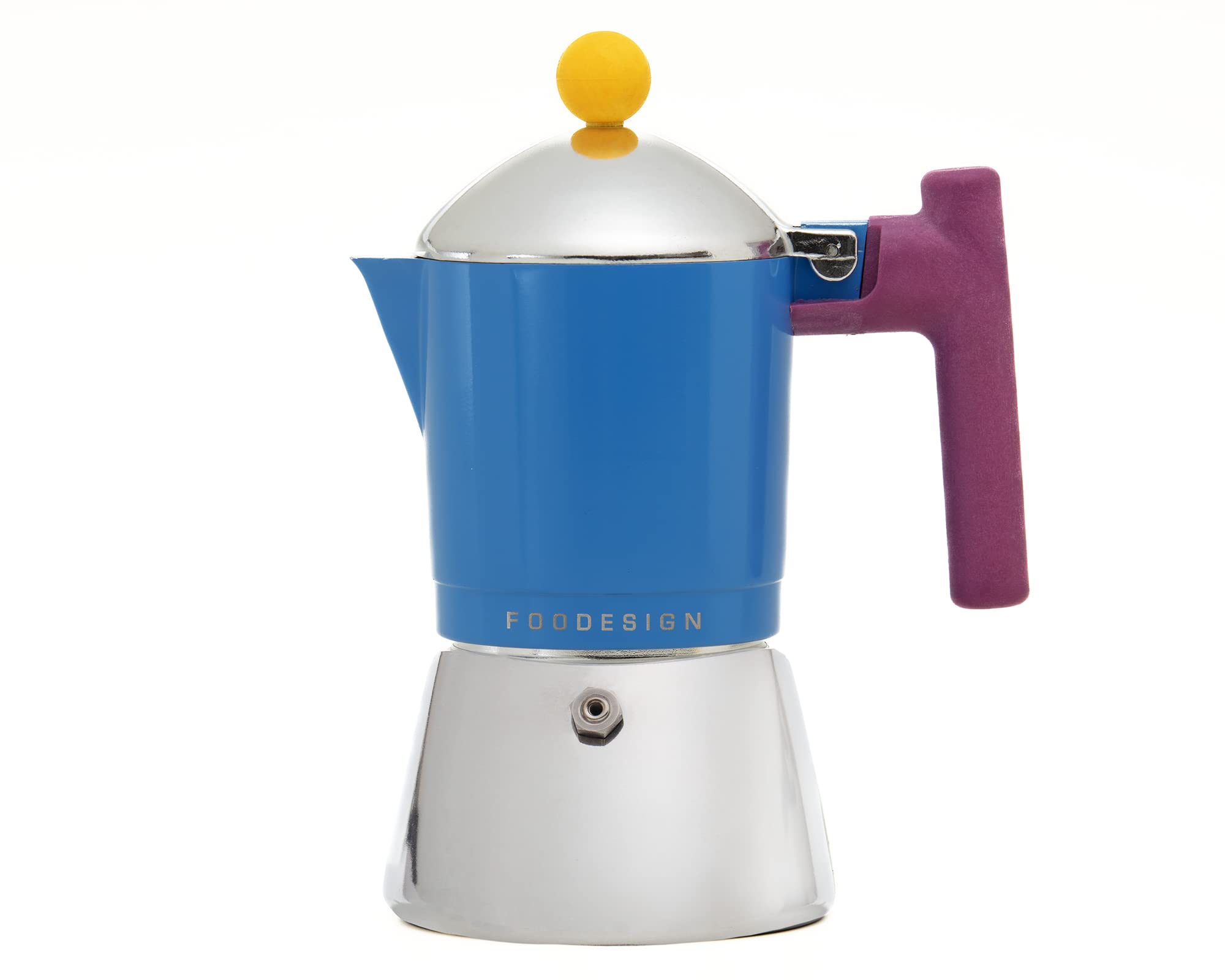 Caffettiera Moka Cocca 3 Tazze, design moderno, per gas e induzione, caldaia bi-materiale