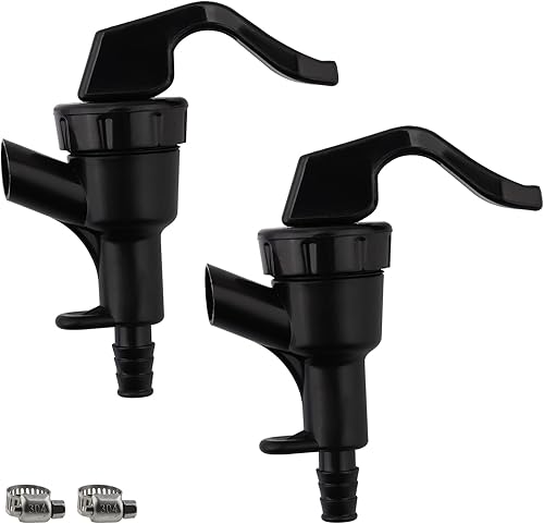 MRbrew Grifo de picnic, 2 piezas de plástico para dispensar cerveza de barril para elaboración casera, kegging, cornelius, manguera de maíz