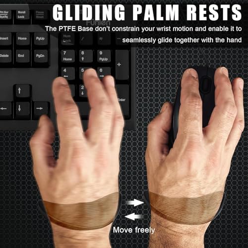 Image of Wrist Rest for Mouse, Left-Handed Silicone Ergonomic Mouse Wrist Rest Gaming Mouse Wrist Support for Office Computer Laptop Gaming (Left Hand)