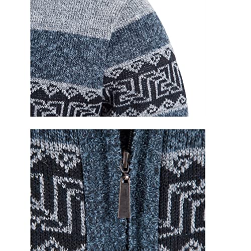 Winter Cardigans for Men Thicker Warm Casual Good Male Slim Fit Outwear Winter Sweaters(C,XL 63-70kg)4