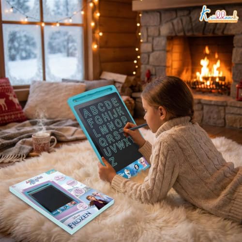 Image of 8.5 inch Frozen LCD Writing Tablet, Electronic Drawing Pad & Magic Slate for Kids, Toddler Travel Doodle Board with Lock Function, Portable Birthday Gift for 3-9 Year Old Boys & Girls, Blue