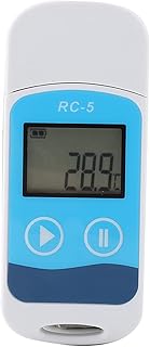 Portable RC-5 Temperature Data Logger,Mini Recorder,LCD Display 32000 Points Internal Sensor,Recording Interval -10s~24 Hours Adjustable