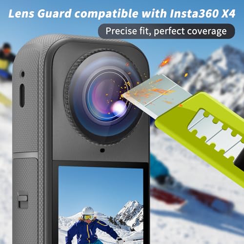 Image of Camera Protective Kit for insta 360 X4 Air Accessories Include-Screen Protector /Lens Guard /Silicone Protective Cover /Camera case(with Buckle)