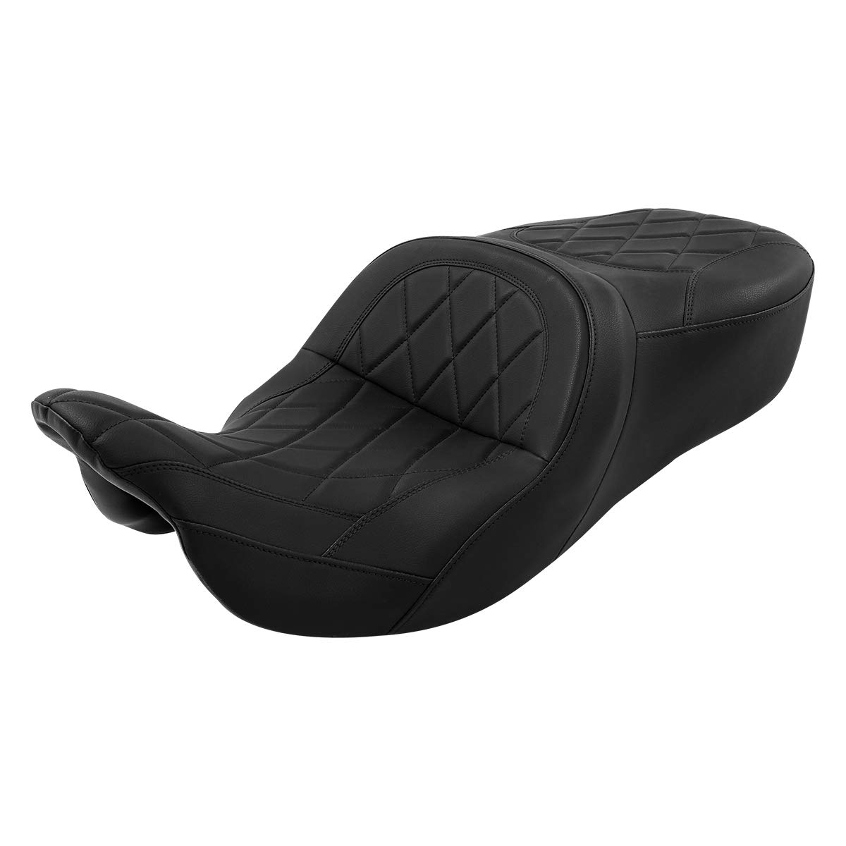 ストリートグライドシート   バイクシート ダイヤモンドステッチ Amazon | HUILI-JPHOME ブラックステッチ 乗り心地重視