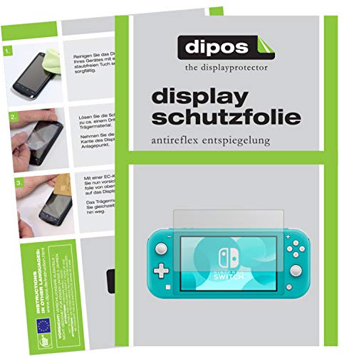 dipos I 2X Schutzfolie matt kompatibel mit Nintendo Switch Lite Folie Displayschutzfolie Cover