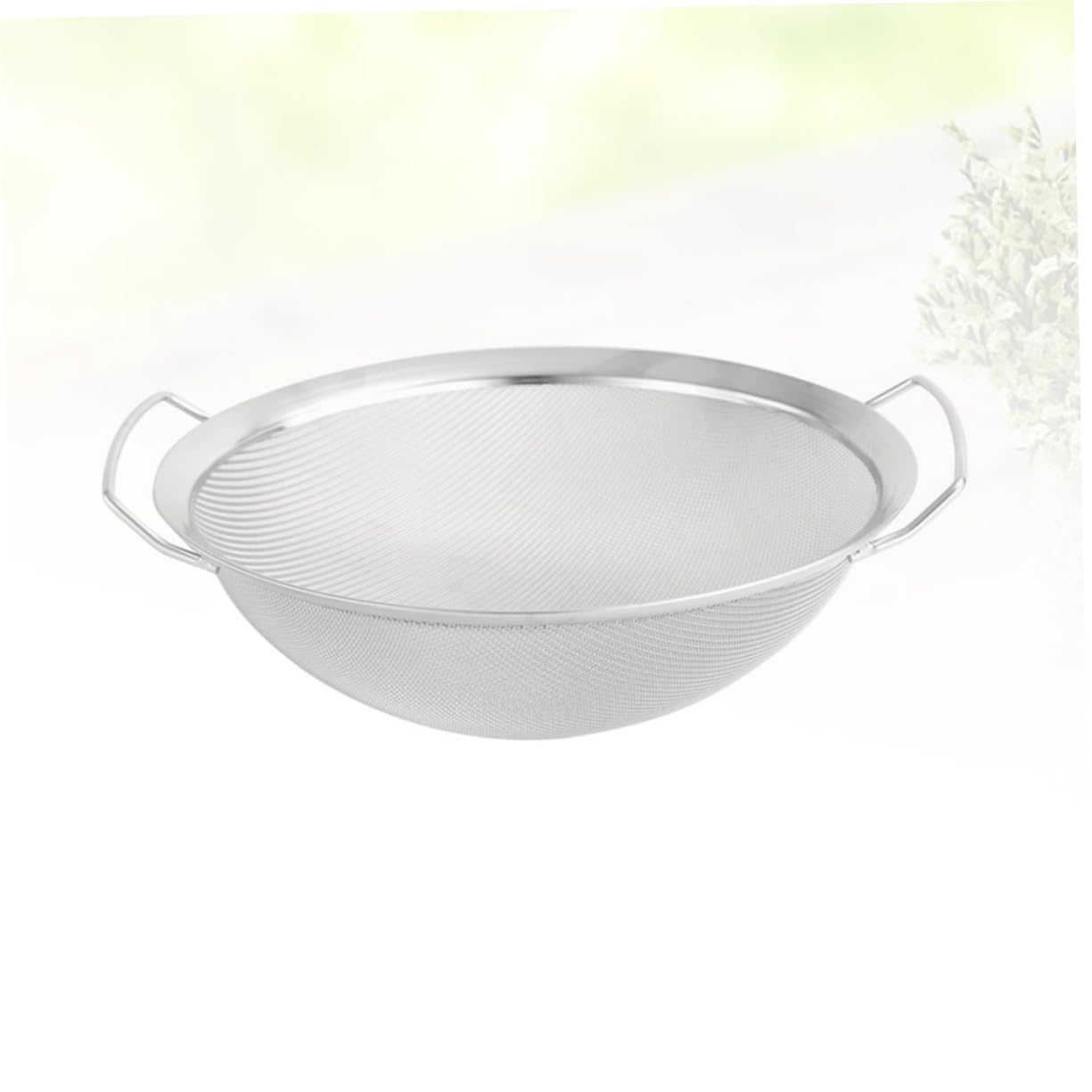Ciieeo Colador Inoxidable Con Mango Filtro De Para Escurrir Verduras y Sifting De Arroz Diámetro Utensilio Multifuncional Para