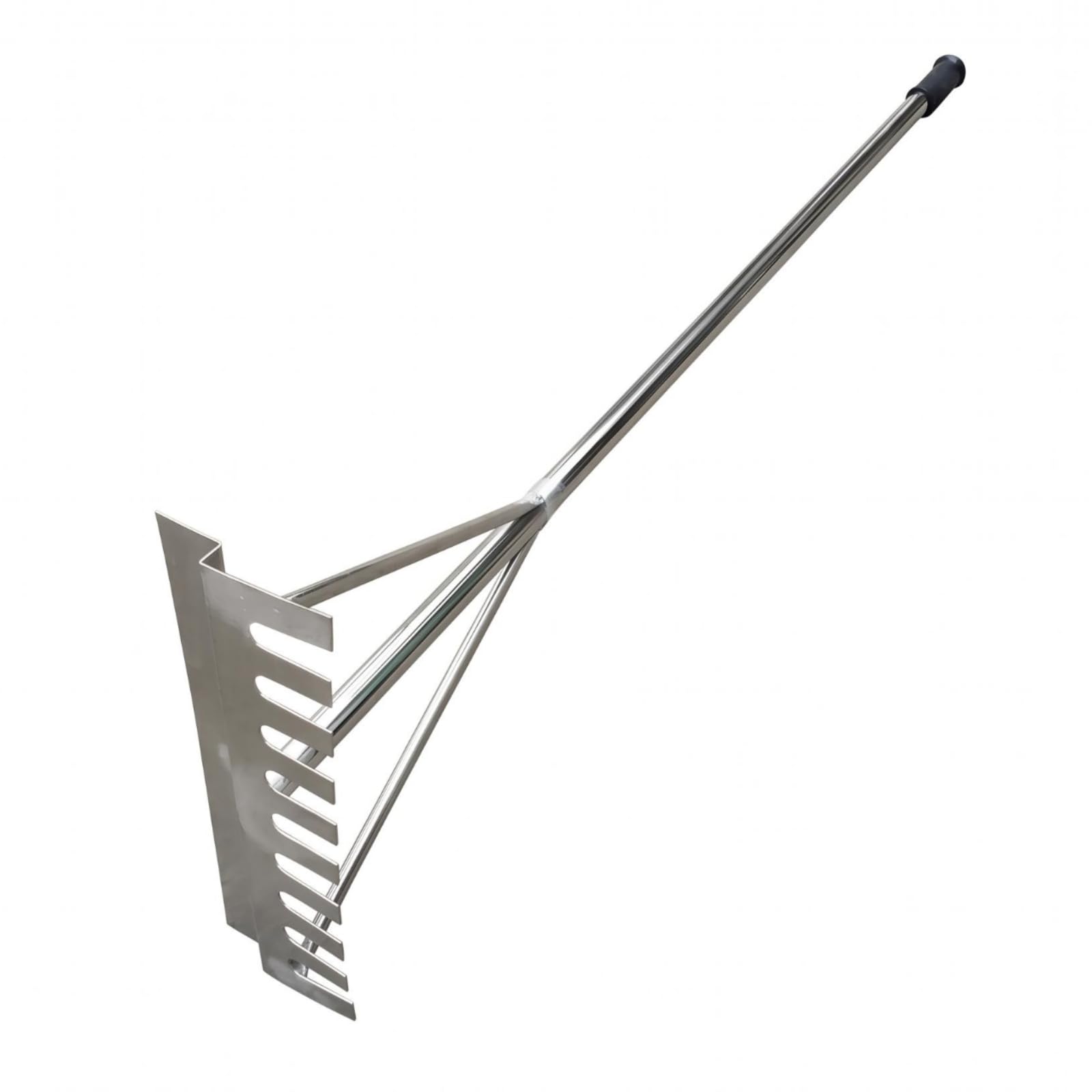 Rastrello Livellatore Sabbia Manico Lungo Rastrello Metallico Sabbia Rinforzato Attrezzatura Sportiva per Pista di Sport , Rastrello In Acciaio Inossidabile A Doppio Uso Diametro Manico 32