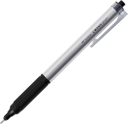 Tombow 55593 MONO Graph Lite - Bolígrafo plateado, paquete de 1