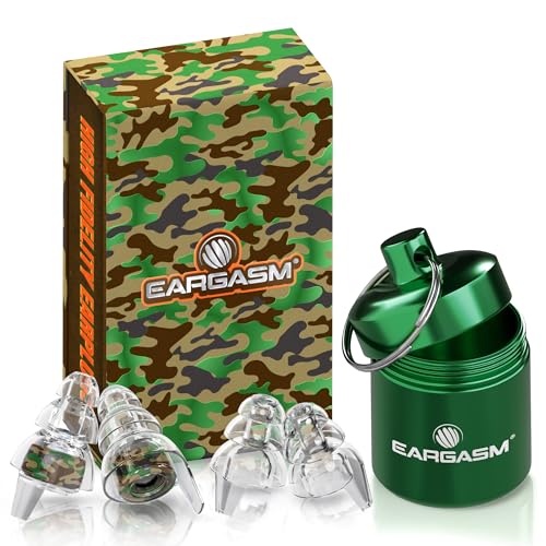 Image of Eargasm High Fidelity Camofield Earplugs for Concerts, Festivals, Musicians, DJs, Night-Life, Motorcycle Hearing Protection - Reusable Camo Ear Plugs for High Fidelity Noise Reduction up to 21 dB
