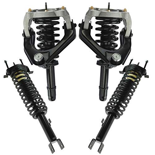 Image of TRQ Front and Rear Strut & Coil Spring Assembly Set Driver & Passenger Sides Compatible with 01-06 Chrysler Sebring
